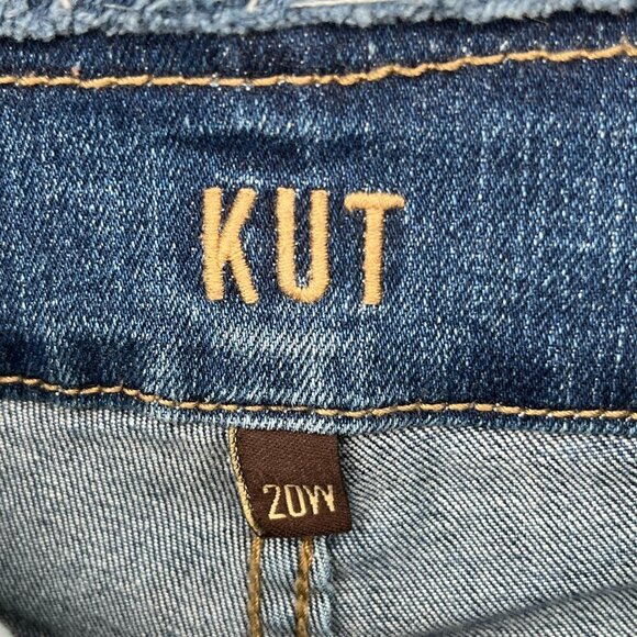Kut from the Kloth Womens Plus Size 20W Jeans High Rise Skinny  Raw Hem  Waist - Picture 10 of 16